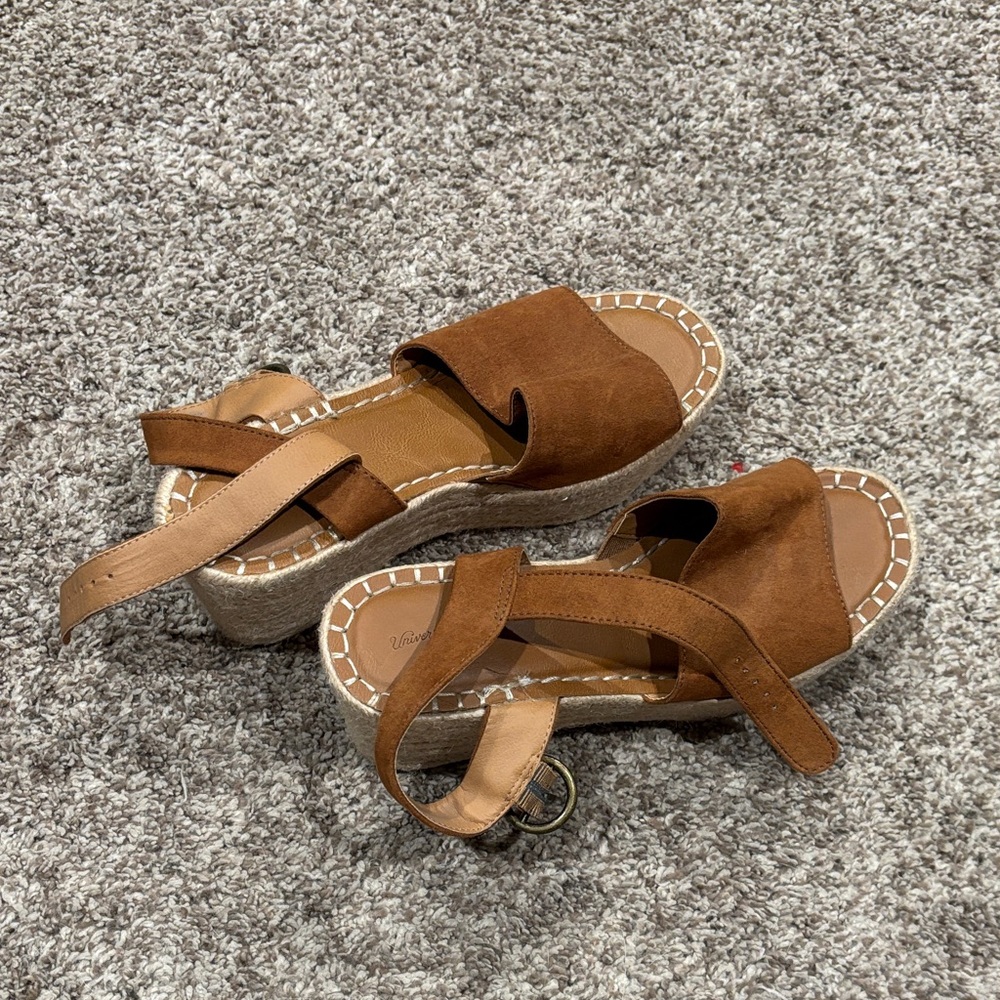 Brown Suede Women's Sandals